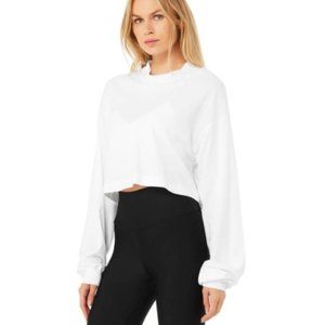 Alo Yoga Long Sleeve Crop T Shirt